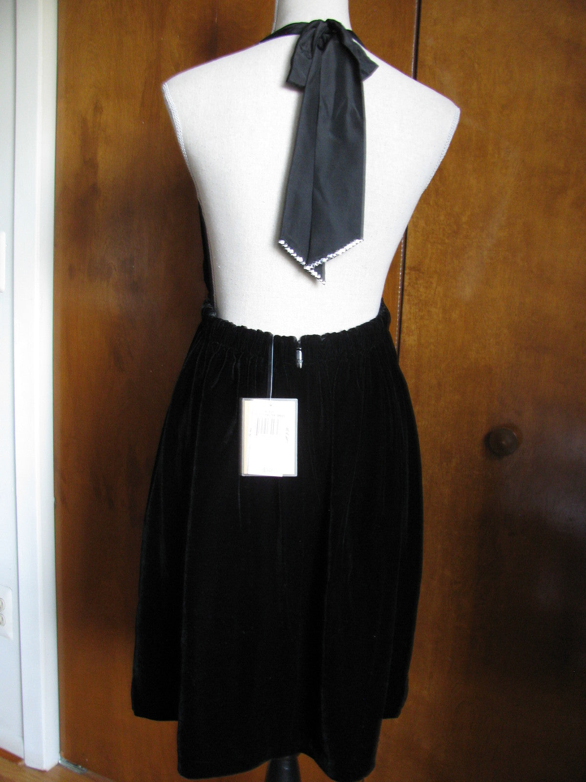 Juicy Couture Women's Black Velvet Halter Dress Size S, M