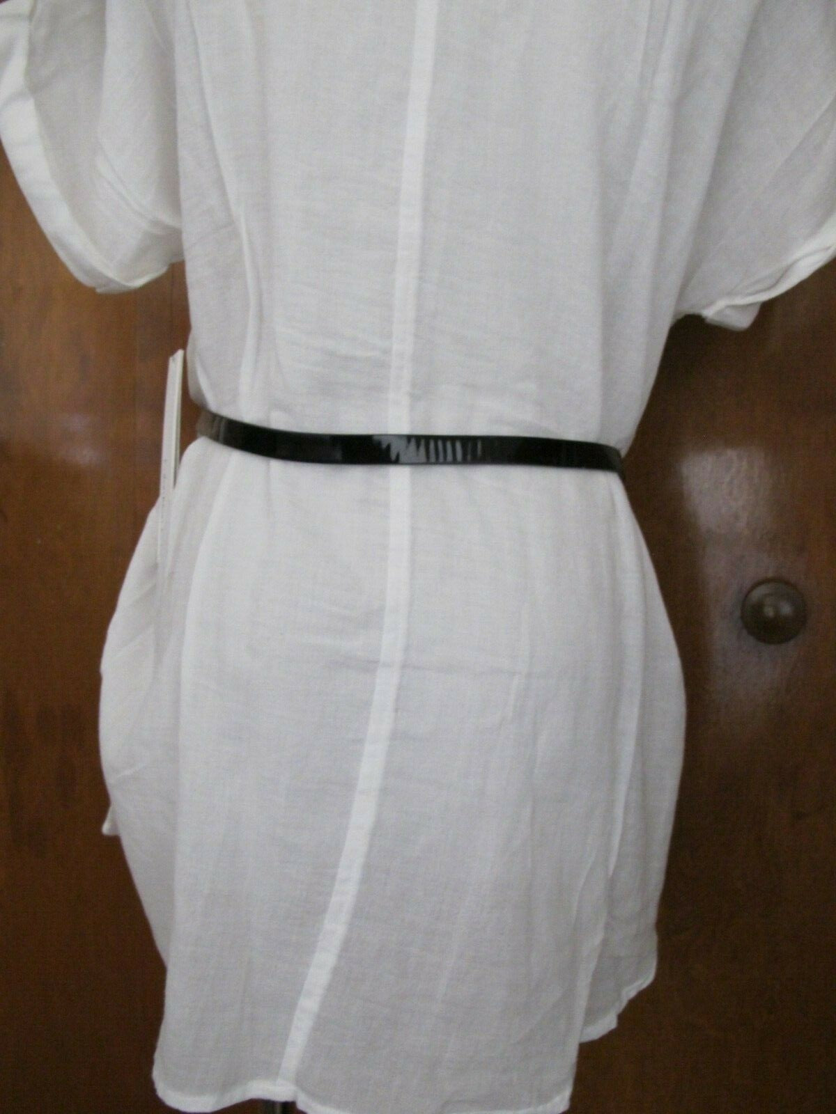 New Calvin Klein Jeans women's white soft top Size PLarge can fit regular Large