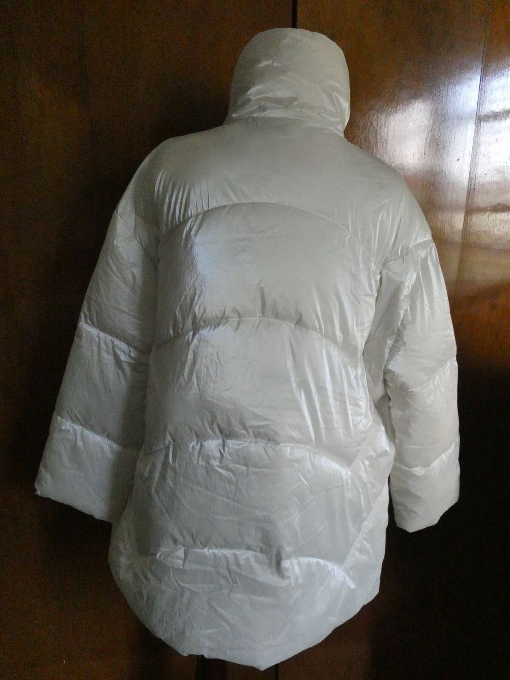 Armani Exchange Women's White Winter Caban Coat Large SKU#6LYK25-YN3HZ-1130
