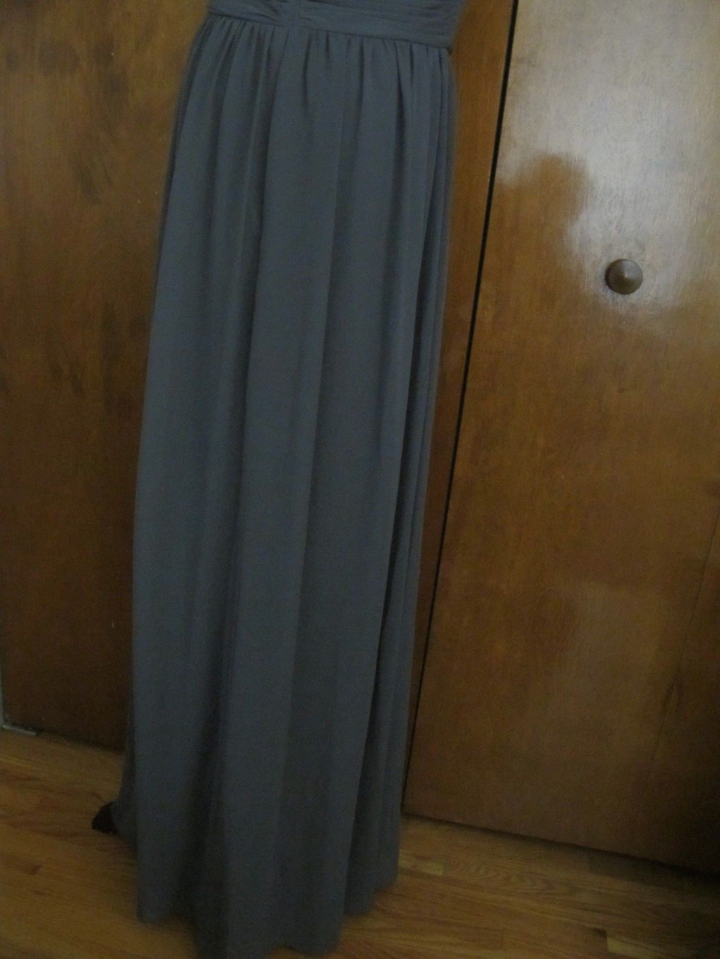 JS Boutique women's gray maxi evening sequined mesh dress size 10 