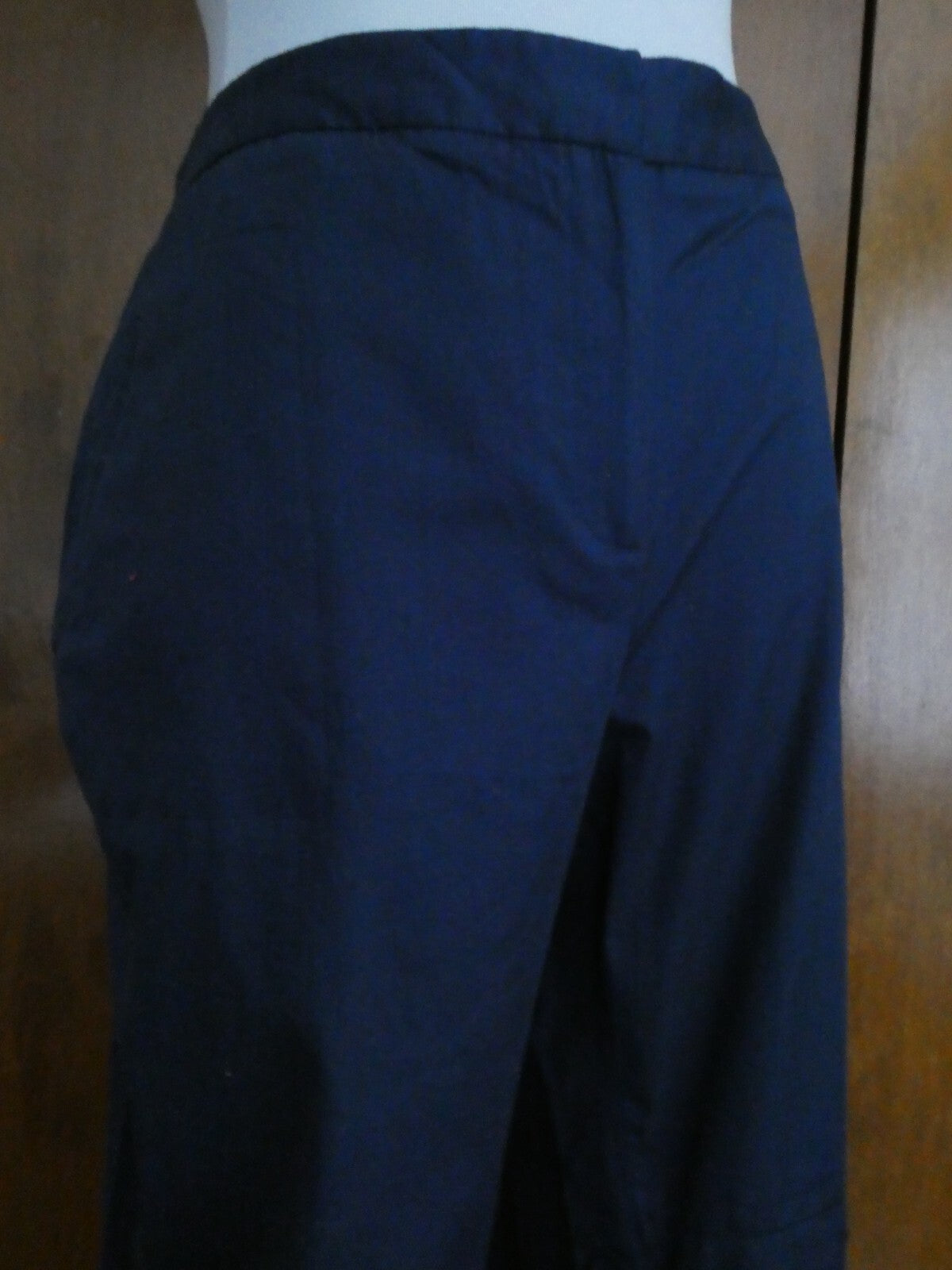 Calvin Klein Woman's Navy lightweight Cotton Summer Capris Pants 14P