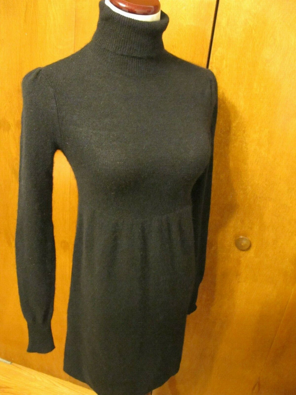 Aqua Women's Black Turtleneck Dress Size XSmall 