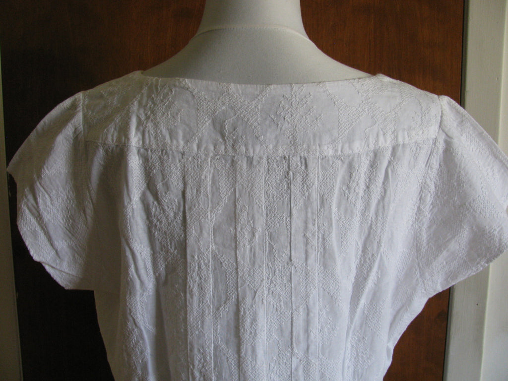 Calvin Klein Jeans women embroidered white top 0X/EG