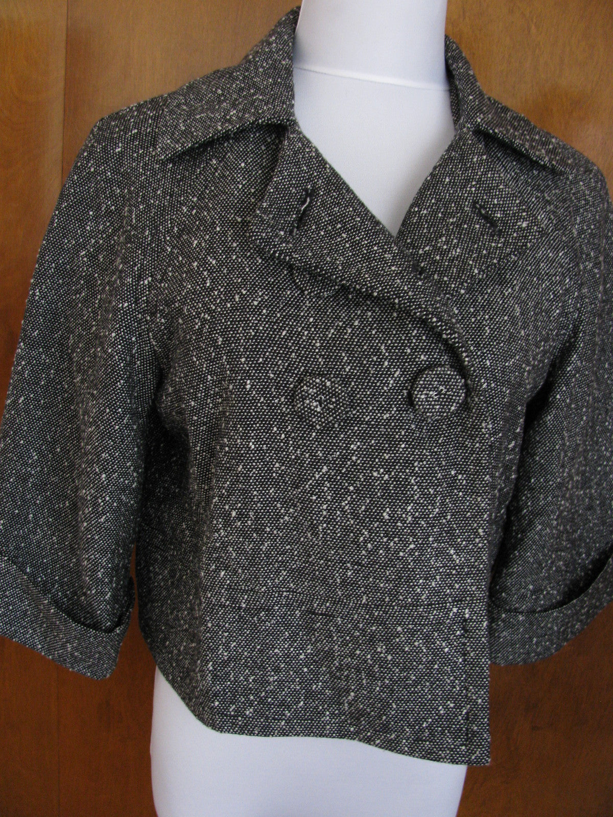 New Carole little women’s black/white elegant lined blazer Small