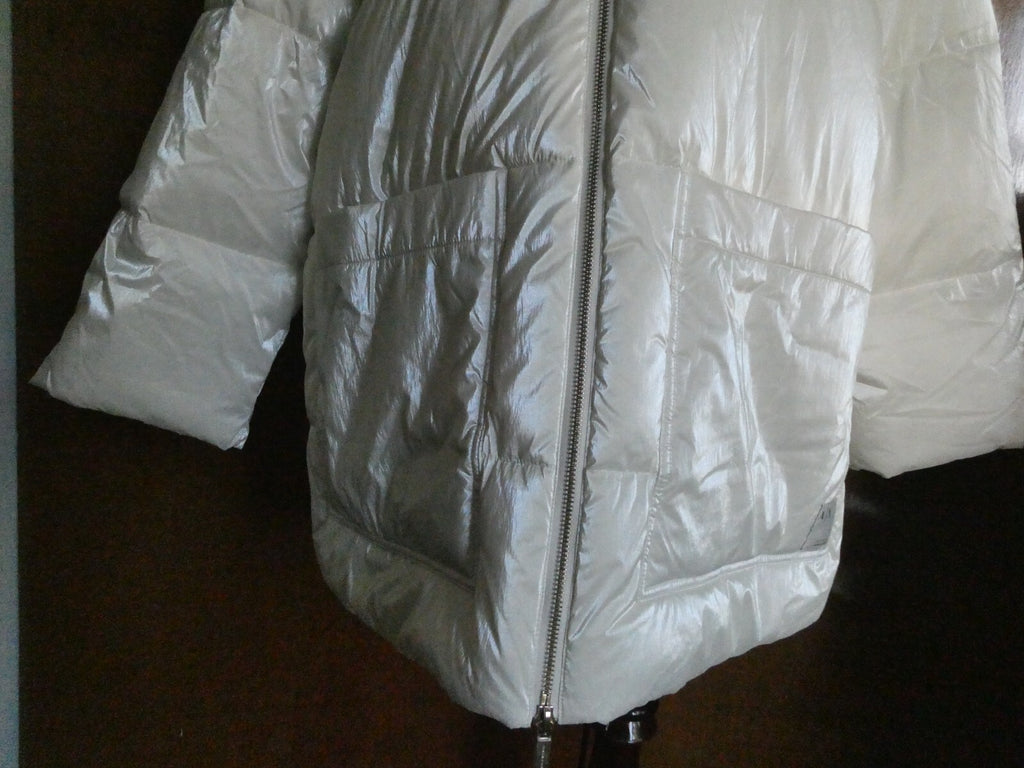Armani Exchange Women's White Winter Caban Coat Large SKU#6LYK25-YN3HZ-1130