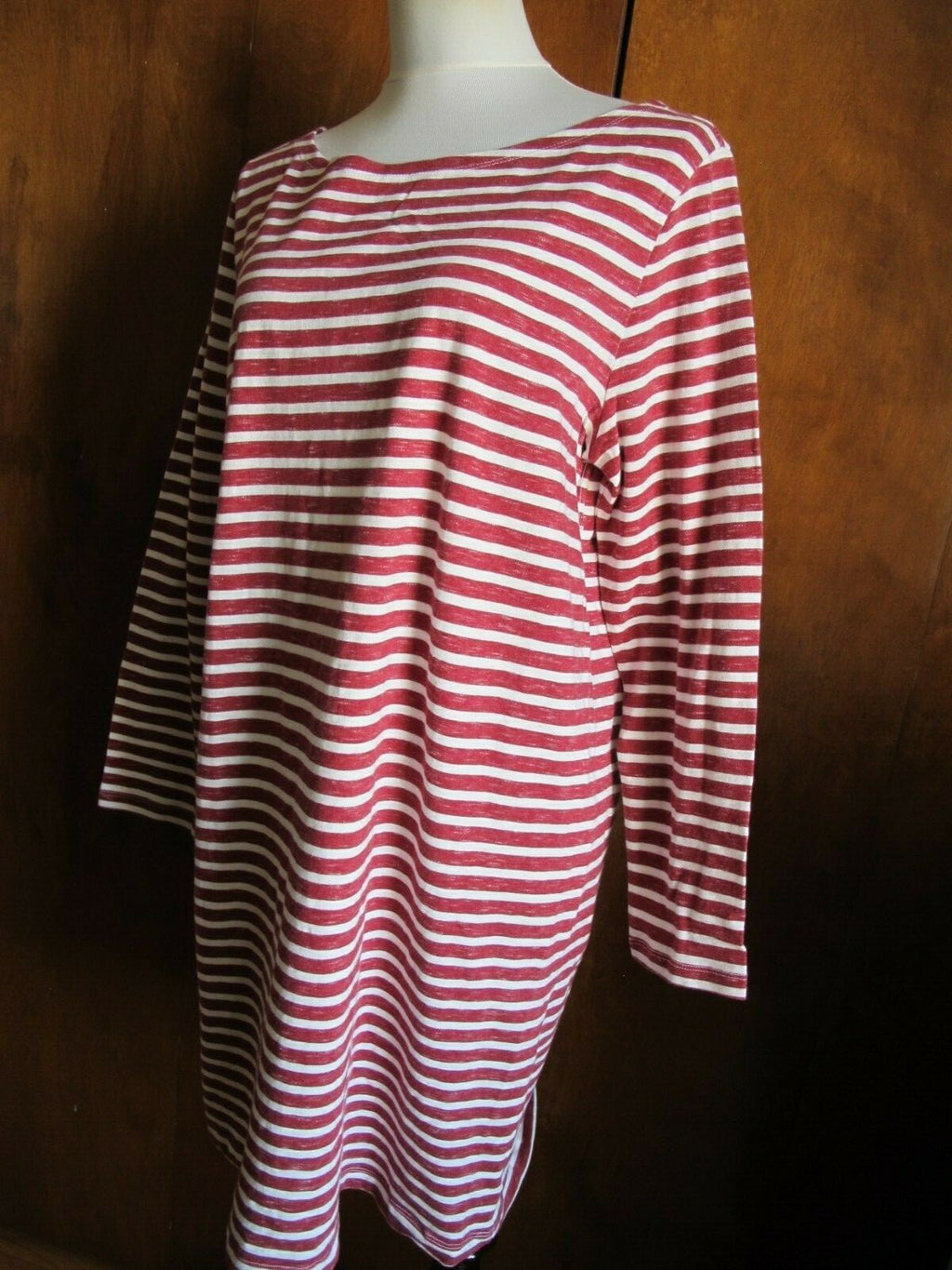 Gap Women's red white stripe dress size XLarge 