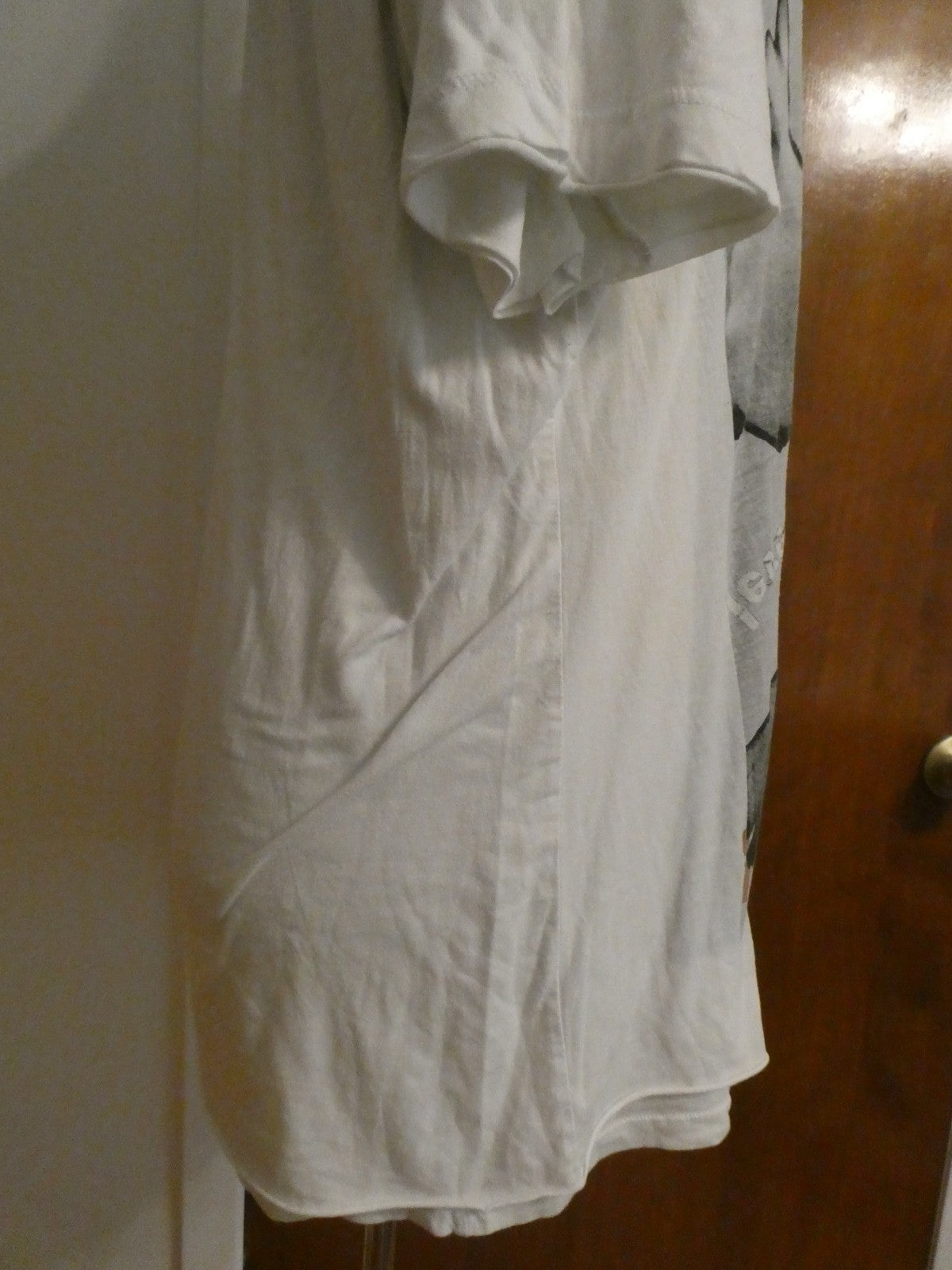 Second+Sunday Men White Graphic T-Shirt Soft Cotton Print Crew Neck XXL (fitsXL)