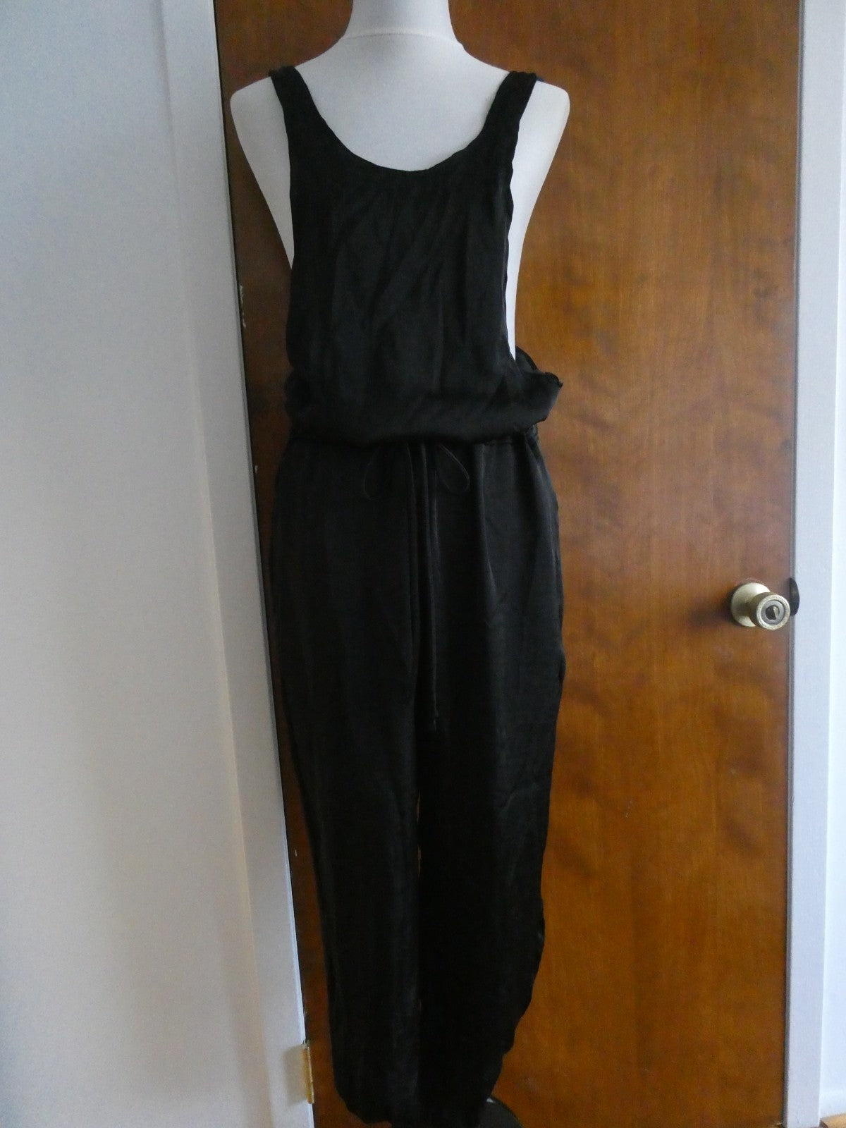 Anthropologie Dolan Left Coast Collection Black Jumpsuit Small Made Side Pockets
