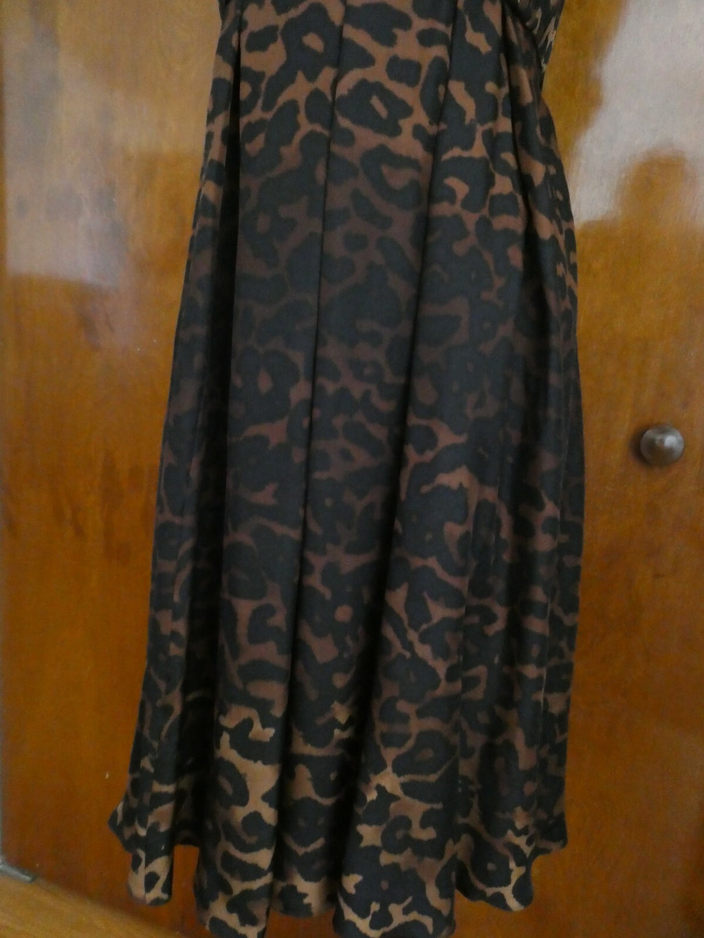 Alfani Women's Black/Brown Silk Dress 8P New