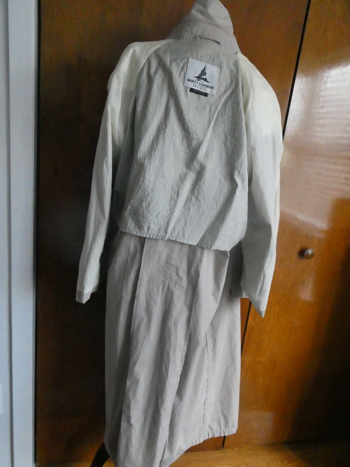 Misty Harbor Women’s Beige Long Trench Coat VTG Size 14