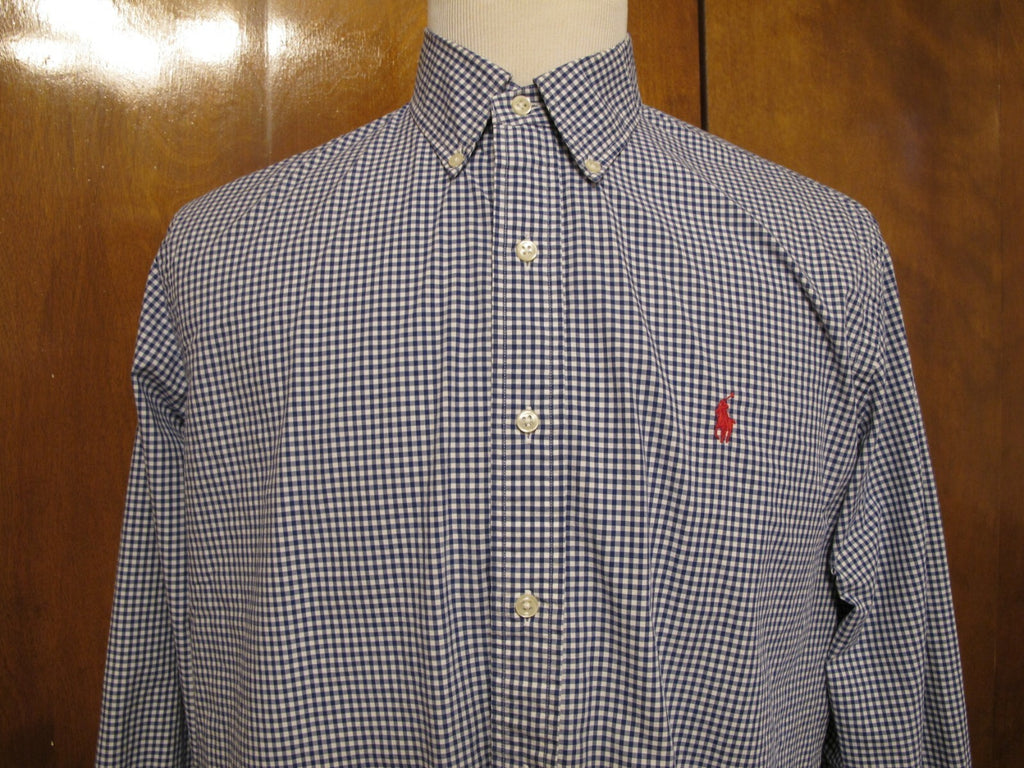 Ralph Lauren Men's Long Sleeve Button-up Plaid Shirt Size Large