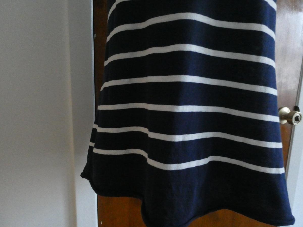 Gap Women’s Navy-Blue Striped Tank Top Red Stripe Sleeveless Cotton Large NWT