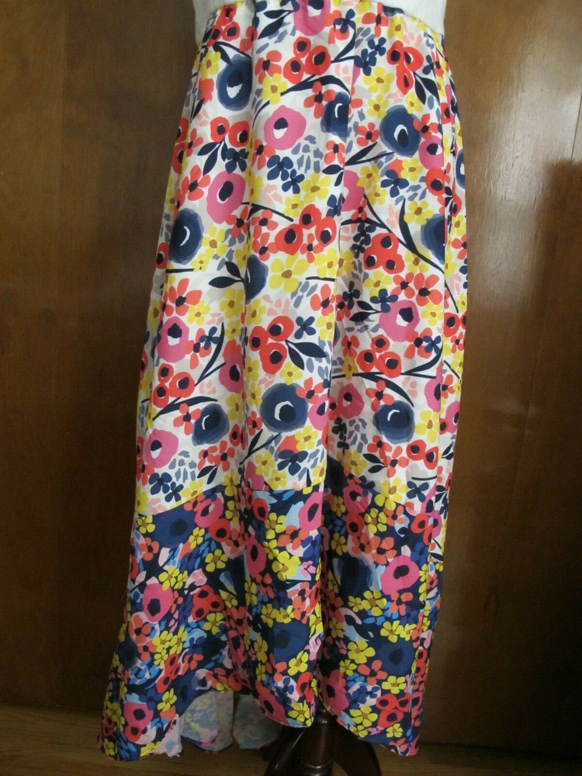  Anthropologie Hutch women’s multicolor lined Asymmetric dress size large New