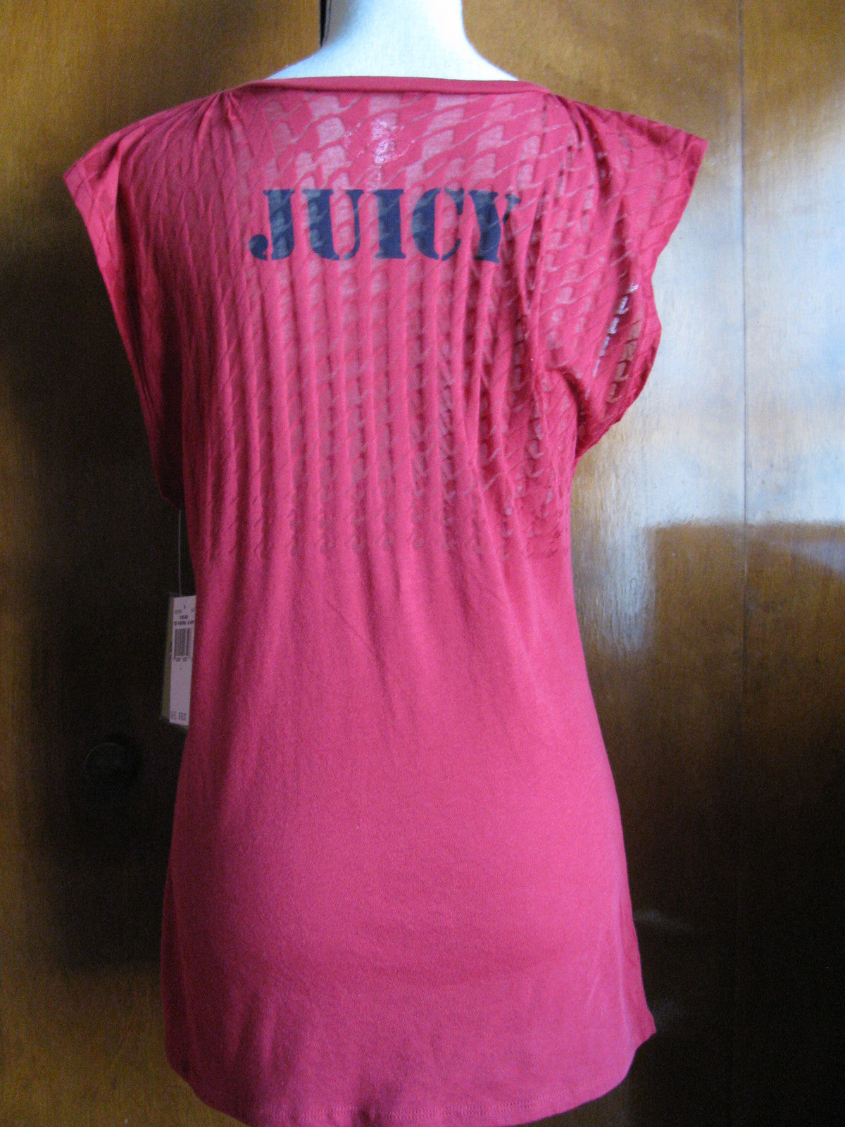 Juicy Couture Women's Red Top Tee New