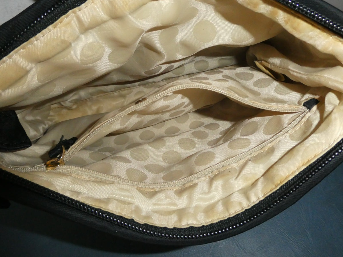 Kate Spade New York Black Nylon Crossbody Bag Zip Top Adjustable Strap