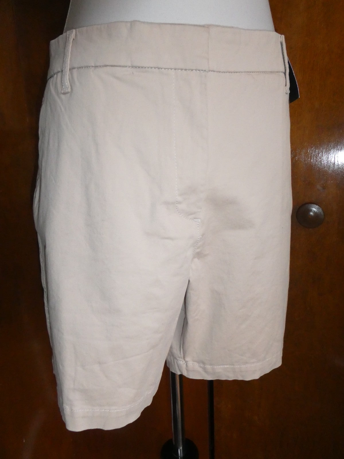 U.S. POLO ASSN. Women Beige Khaki Chino Bermuda Shorts Size 16 (Fits Like 14)