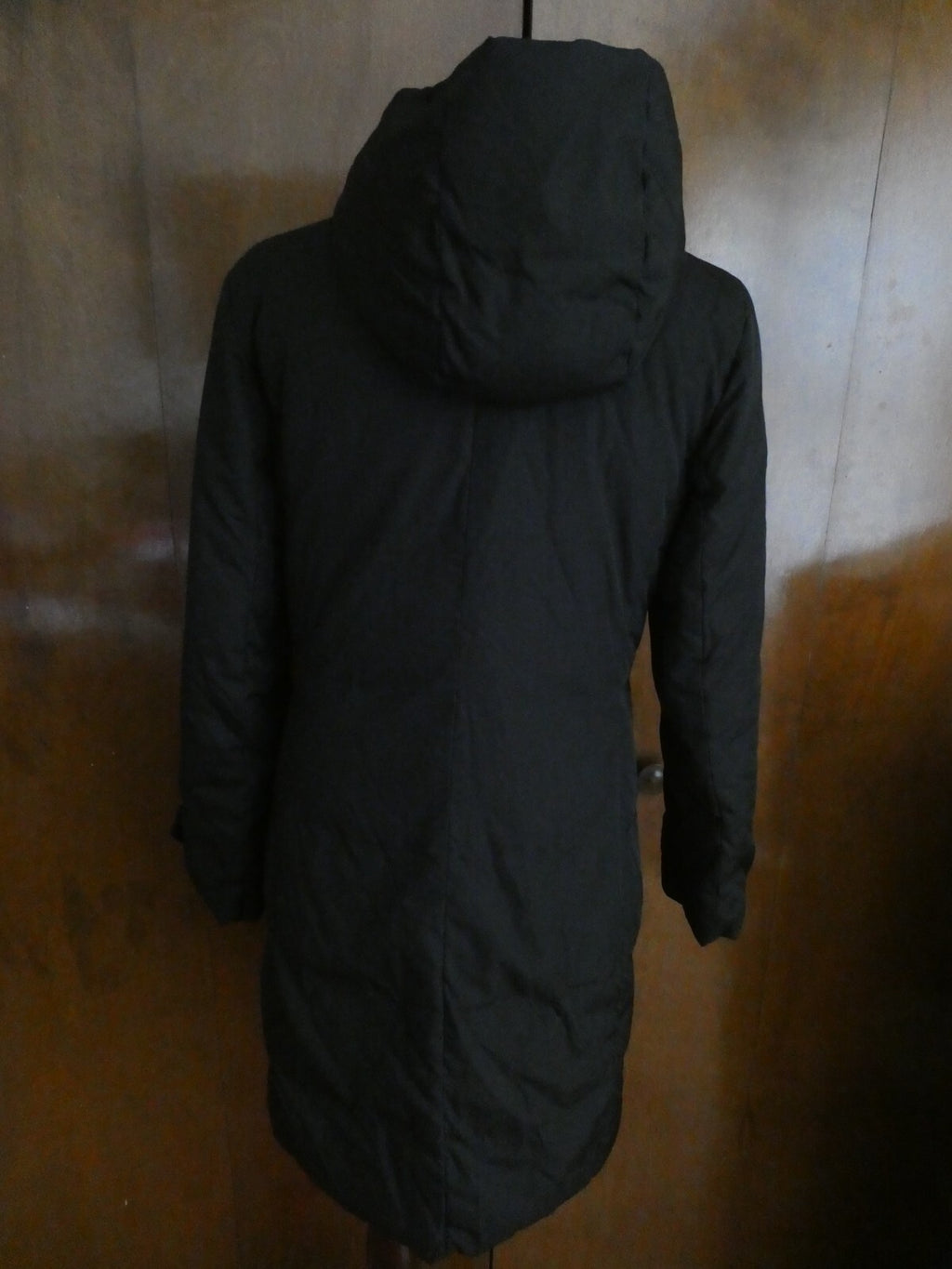 Cole Haan Women's Black Hooded Down Feather Winter Coat Size Small