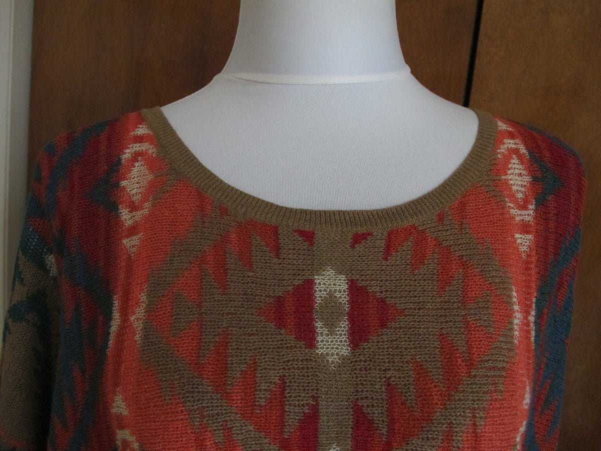 Denim & Supply Ralph Lauren women’s multi color cotton sweater size large NWT