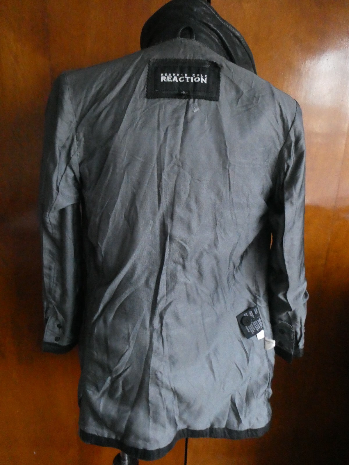 Kenneth Cole Reaction Women's Black Soft Leather Jacket/Coat P (XS)