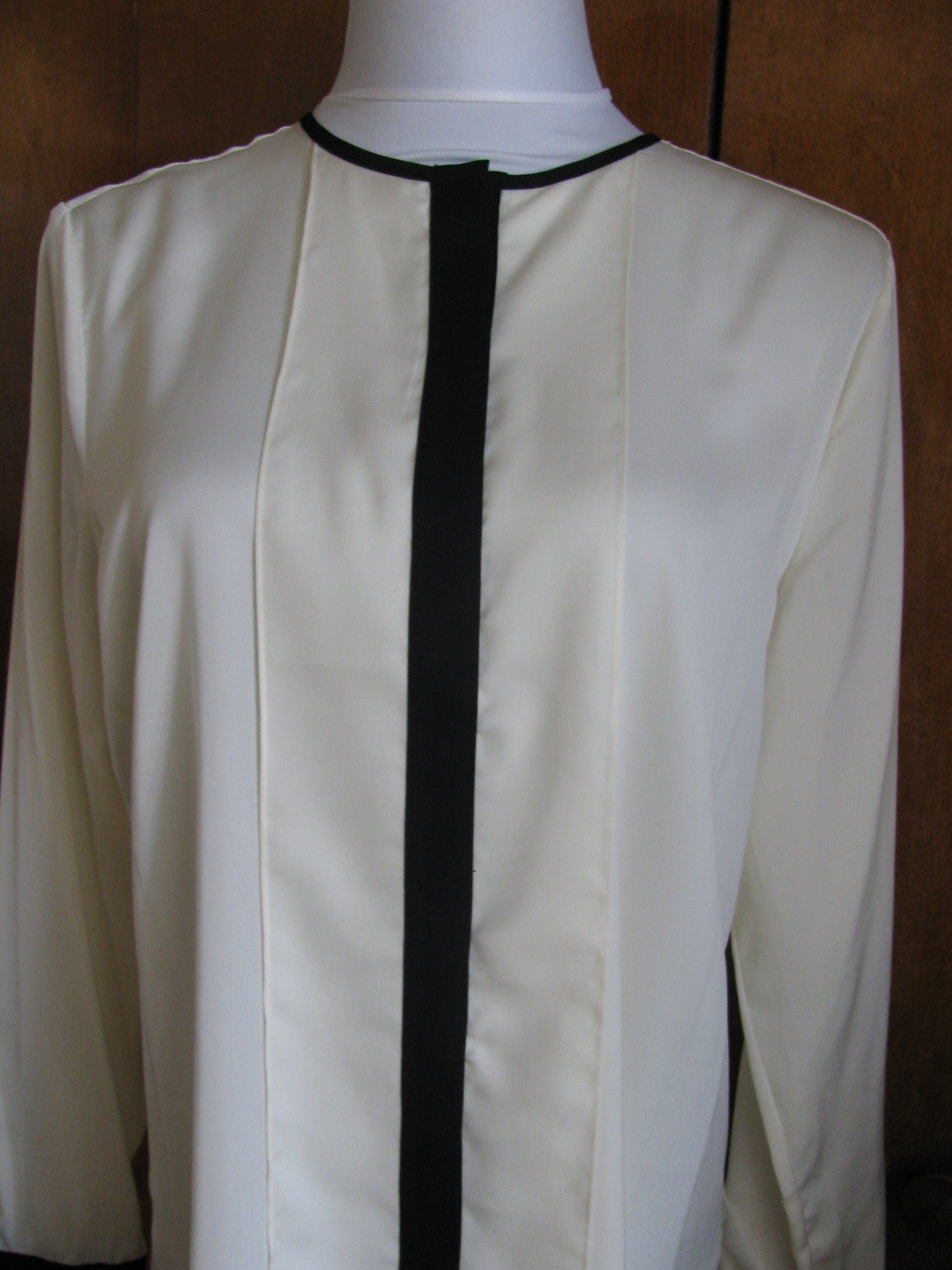Ralph Lauren women's cream black detailed top New