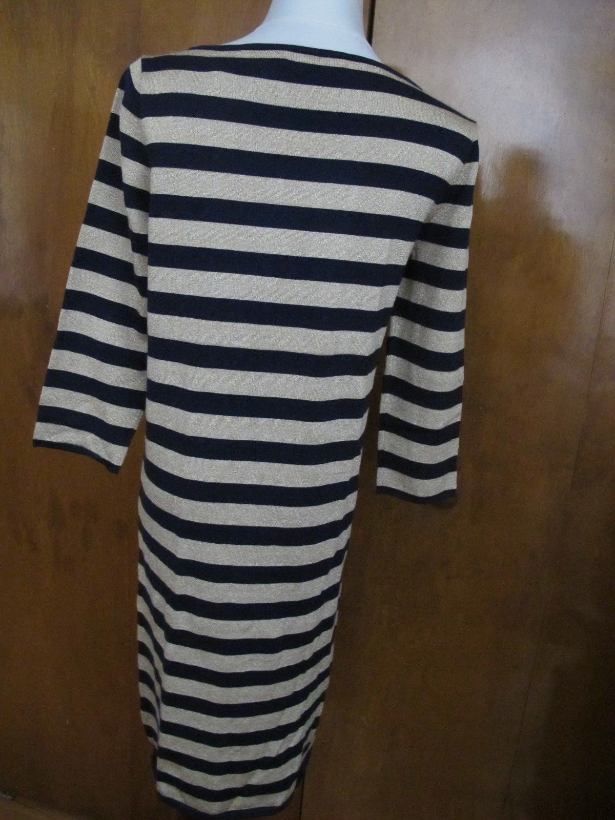 Ralph Lauren women's navy gold NWT dress size medium