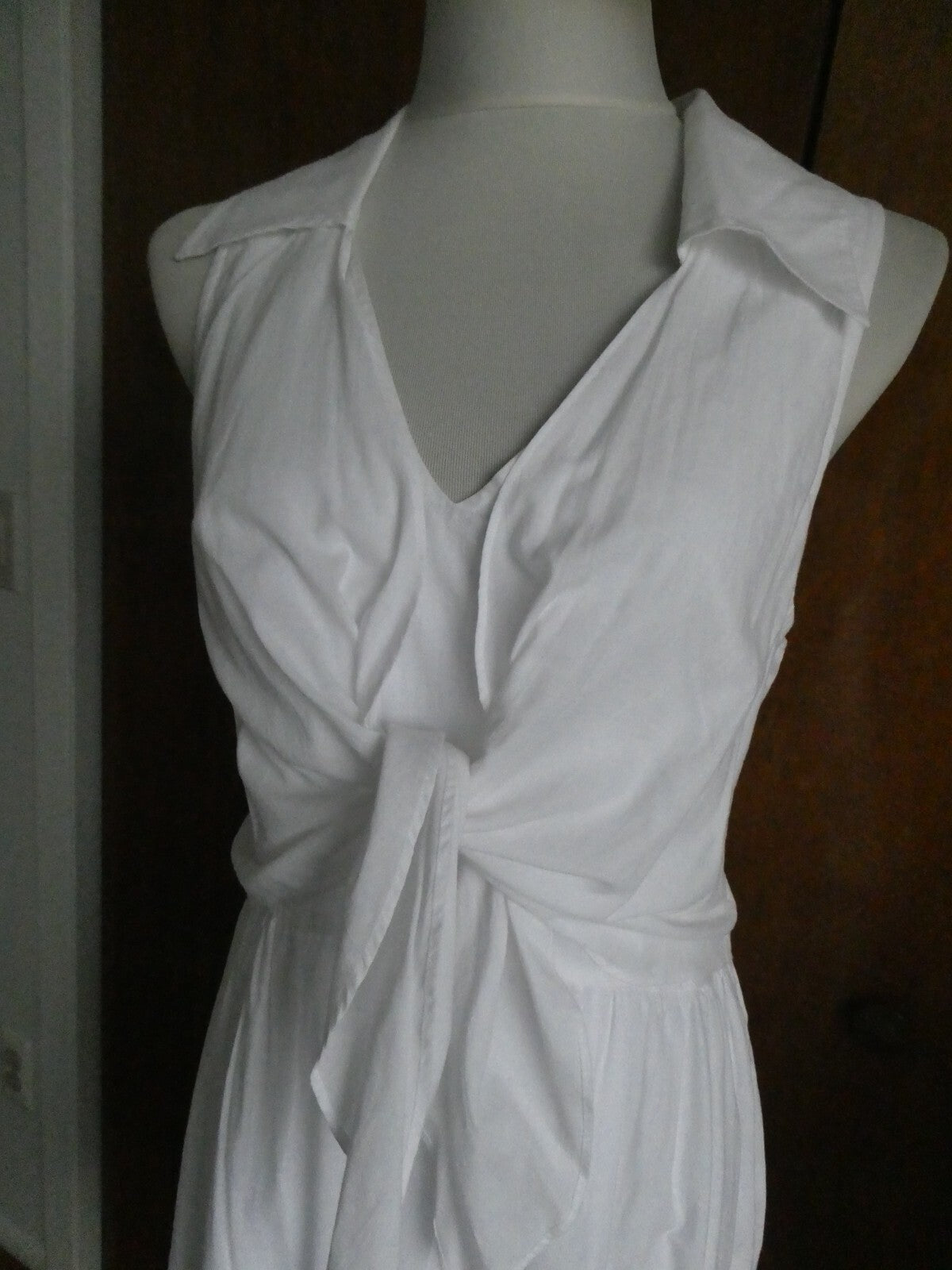 Laundry By Design women's white/black lined gorgeous one-piece dress size 12