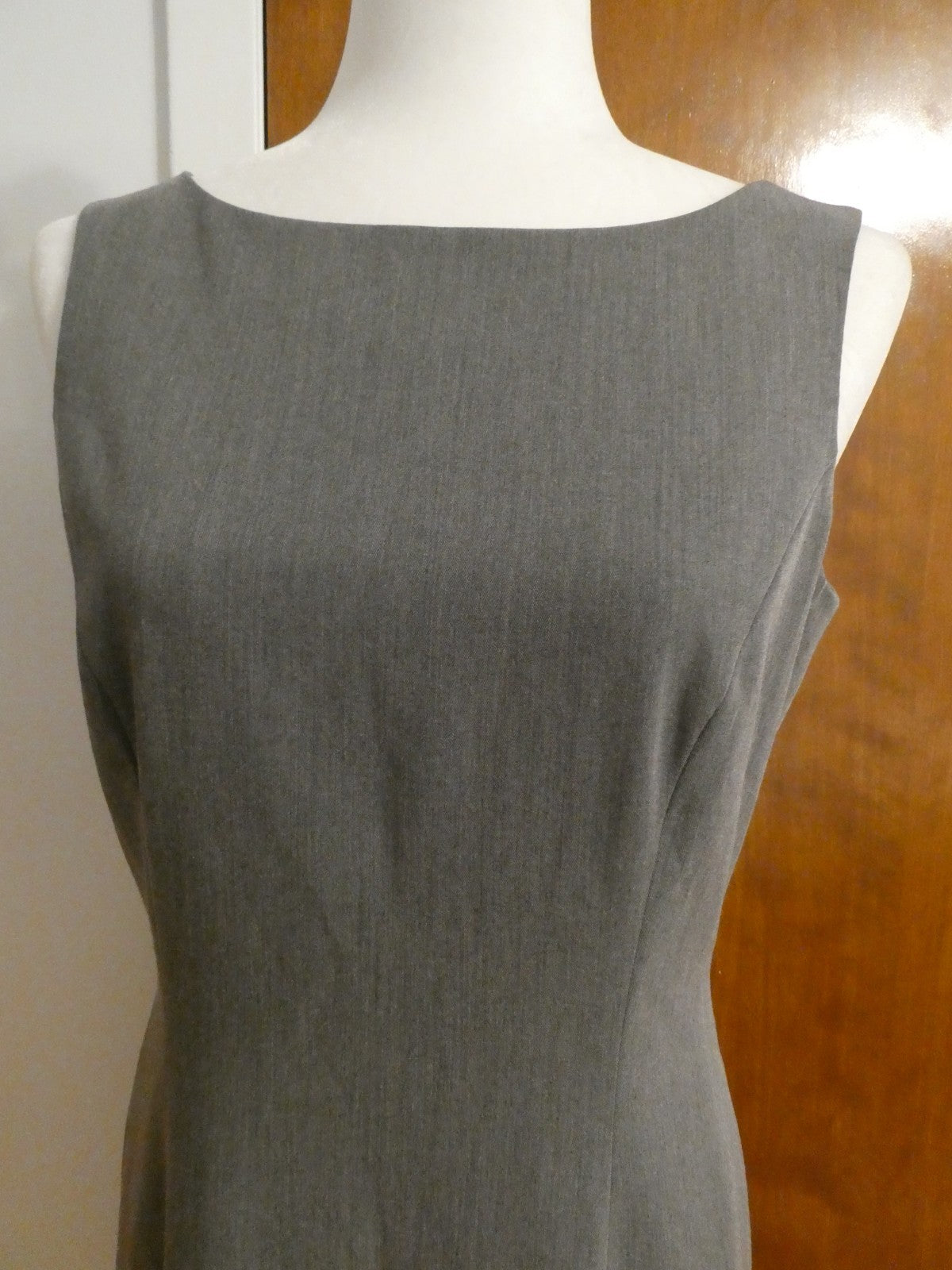 MIX by Tahari Arthur S. Levine Gray Sheath Dress Women Size 4 Lined Career