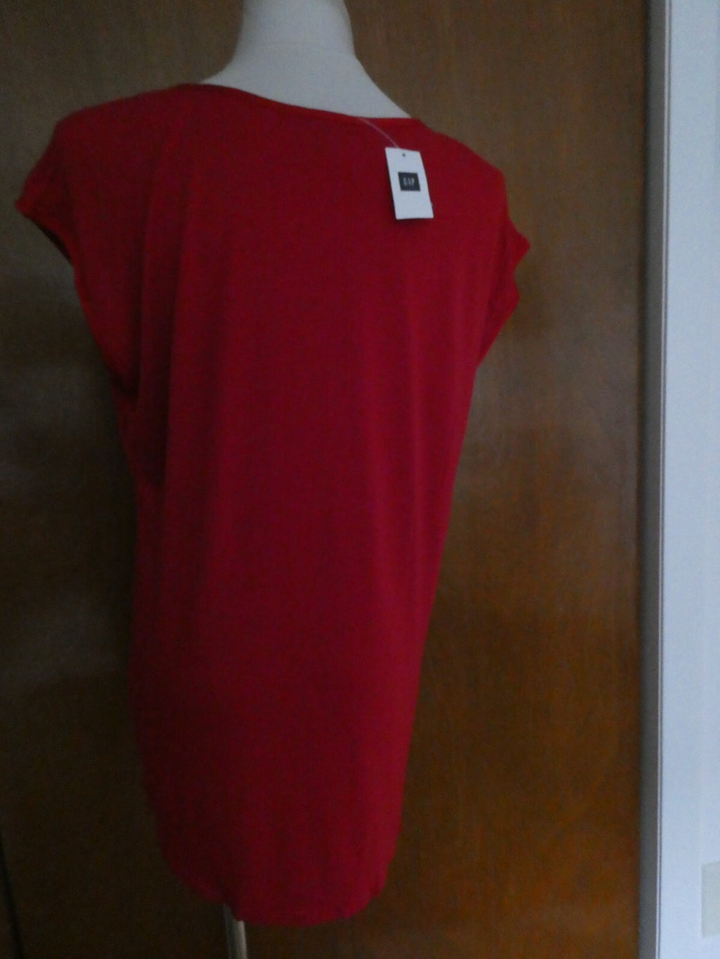 Gap women's red detailed rayon top size Large