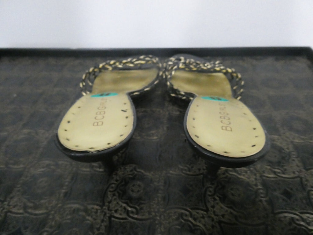BCBG girls slippers with heels black 8B/38