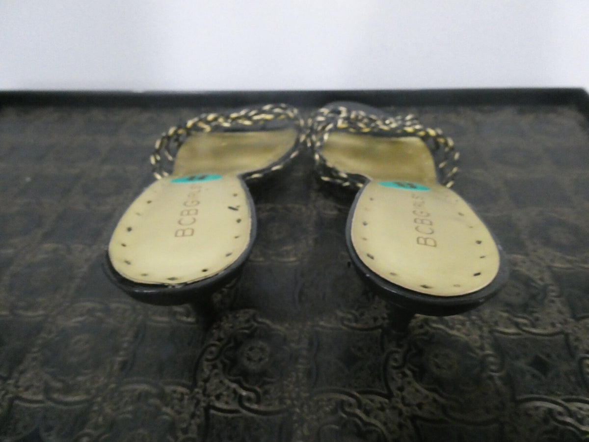BCBG girls slippers with heels black 8B/38