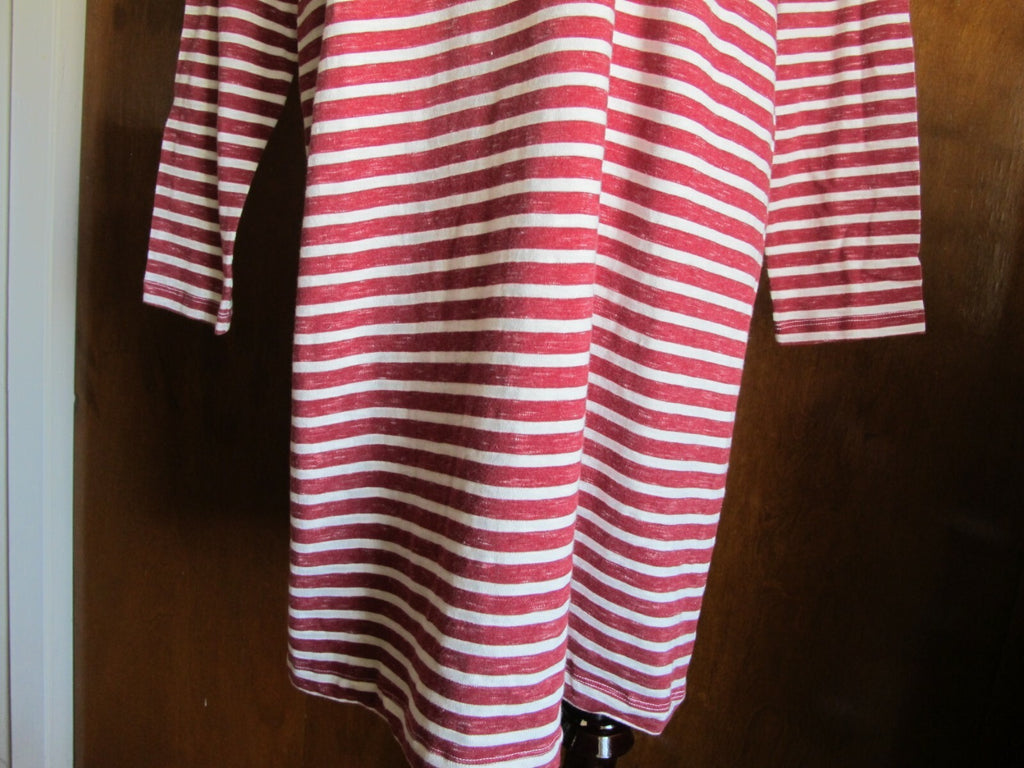 Gap Women's red white stripe dress size XLarge 