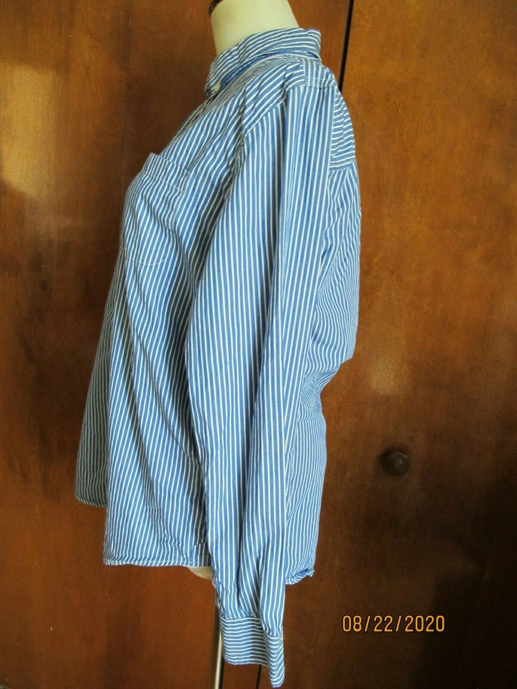 Fox Men's Striped Long Sleeve Button-up Shirt Size Medium
