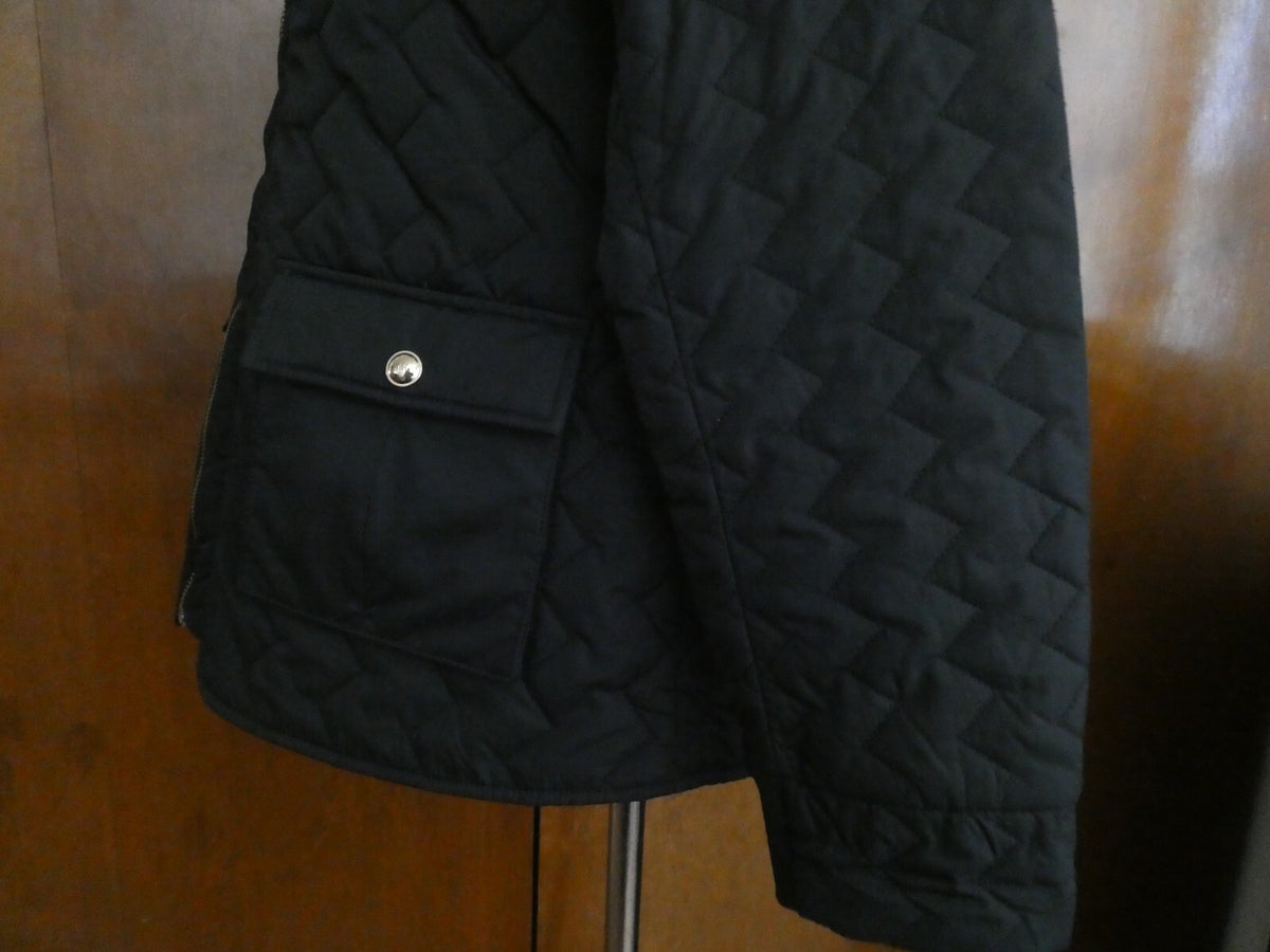 Tommy Hilfiger Quilted Zip-Up Jacket Black Size Large