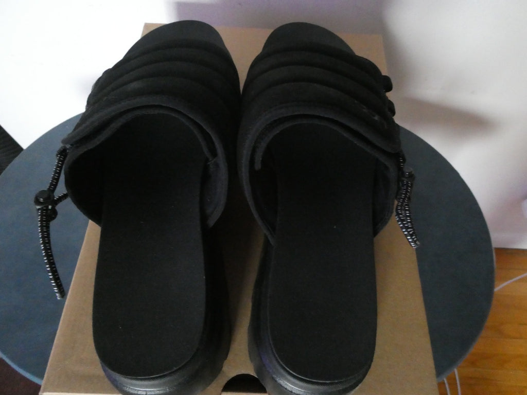 UGG Callie Platform Slide Sandals Black Women US 11 EU 42 New Chunky Lug Sole