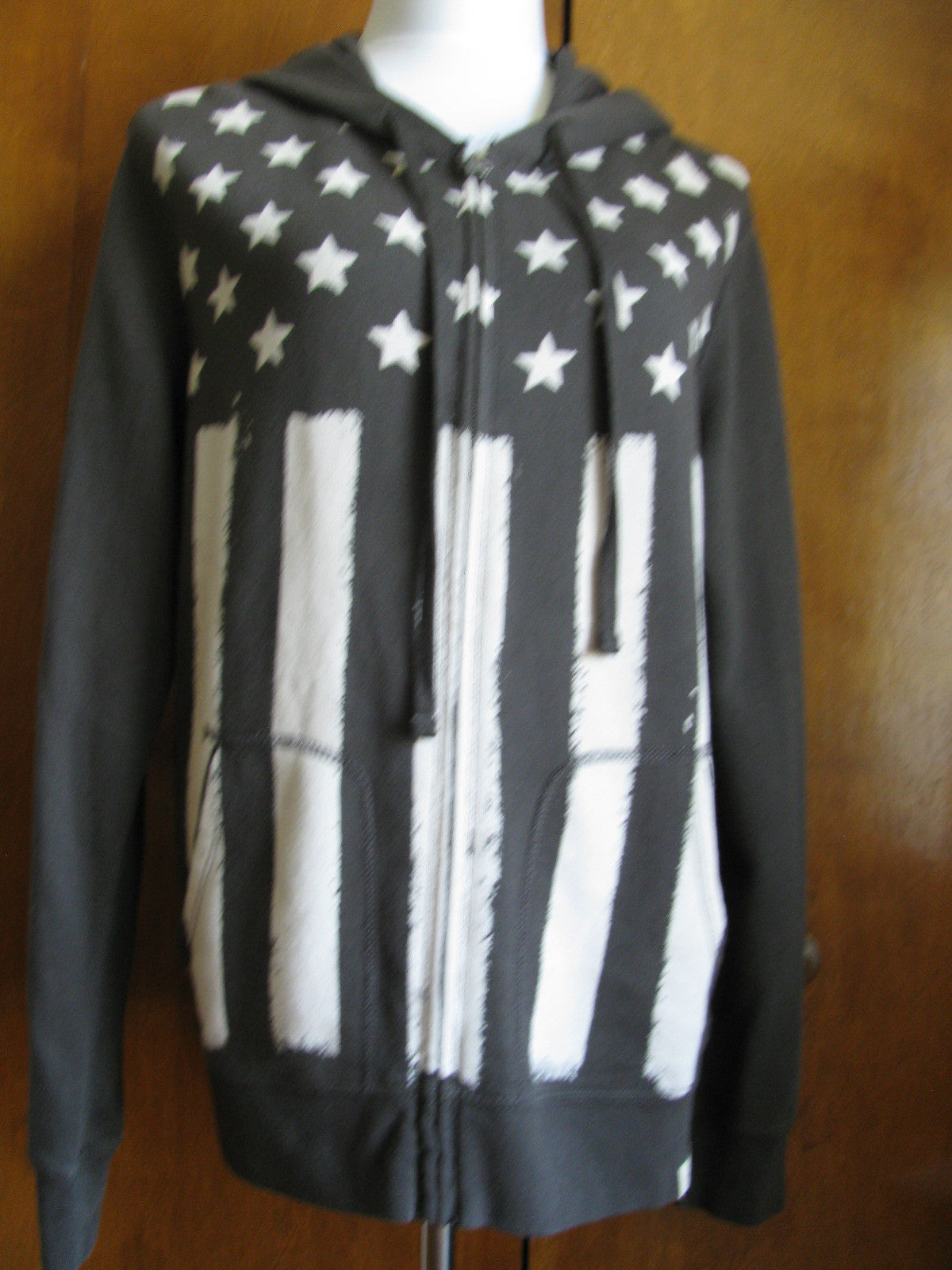 Denim & Supply Women's Gray Cotton Hooded Pullover New