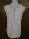 Gap women’s pink cotton/modal top hook closure size Large