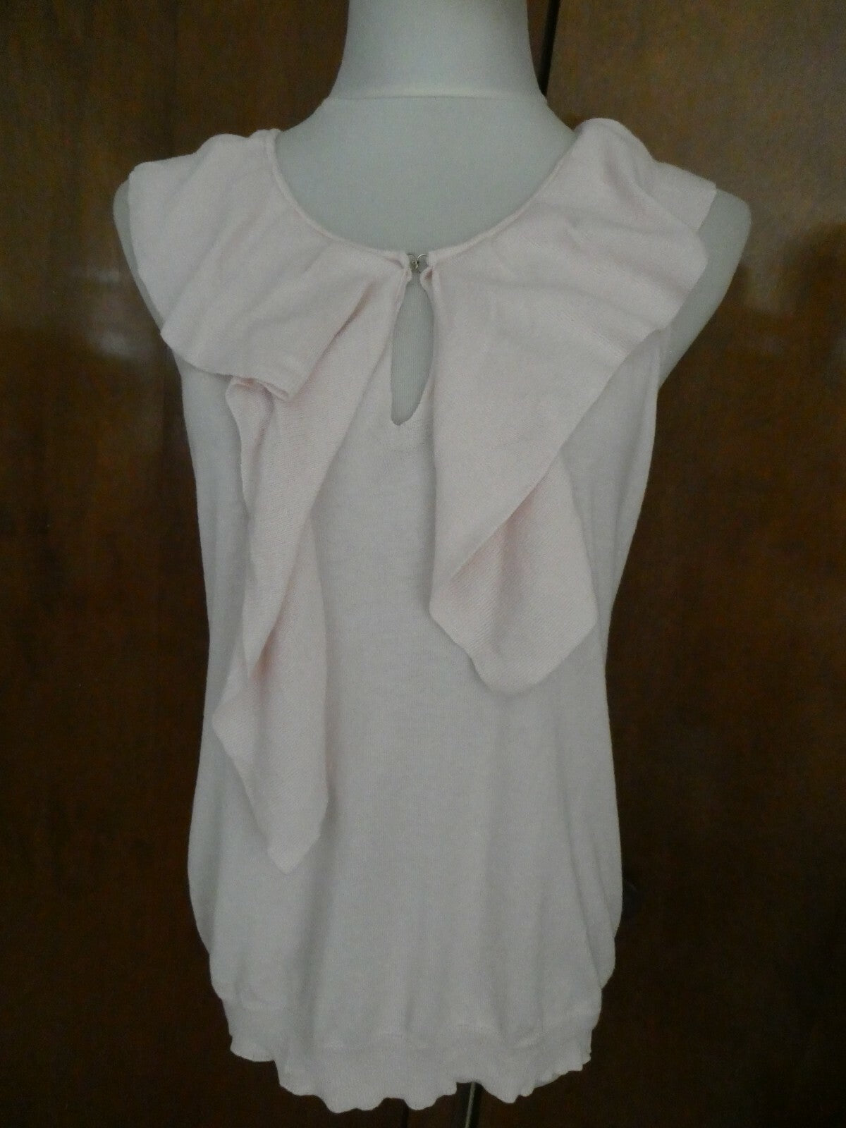 Gap women’s pink cotton/modal top hook closure size Large