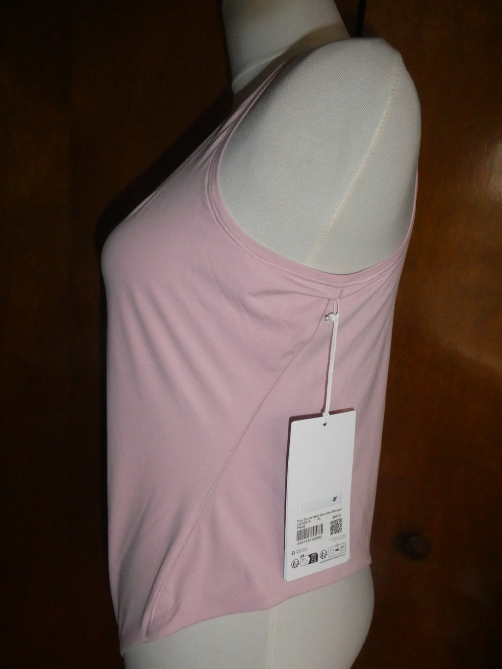 Lululemon Bodysuit Wundermost Soft Sleeveless PKHZ Pink Haze XLARGE