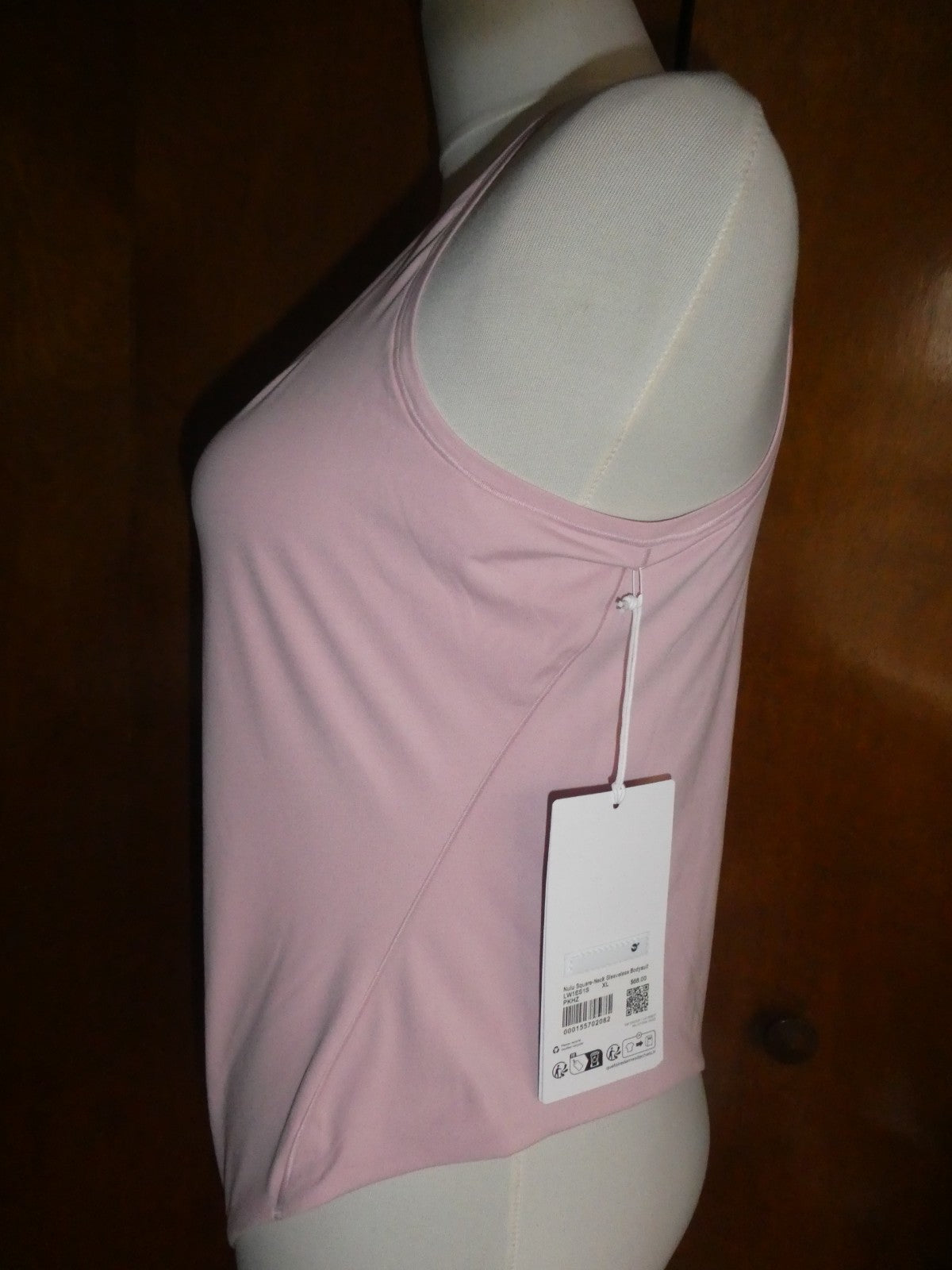 Lululemon Bodysuit Wundermost Soft Sleeveless PKHZ Pink Haze XLARGE
