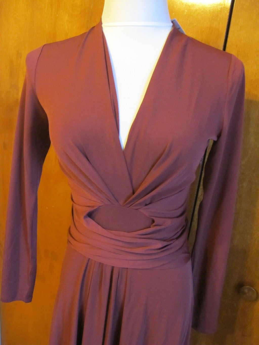 Michael Kors women’s burgundy A-line evening dress 2 