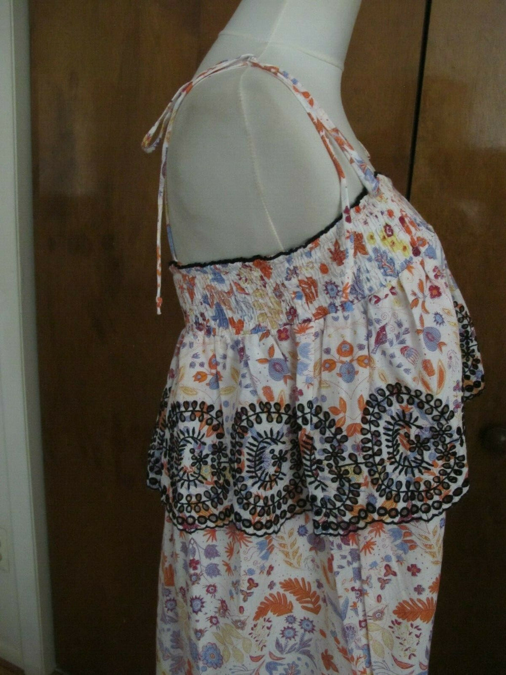 Anthropologie Antick Batik Women Multi Colored A-Line Dress Medium