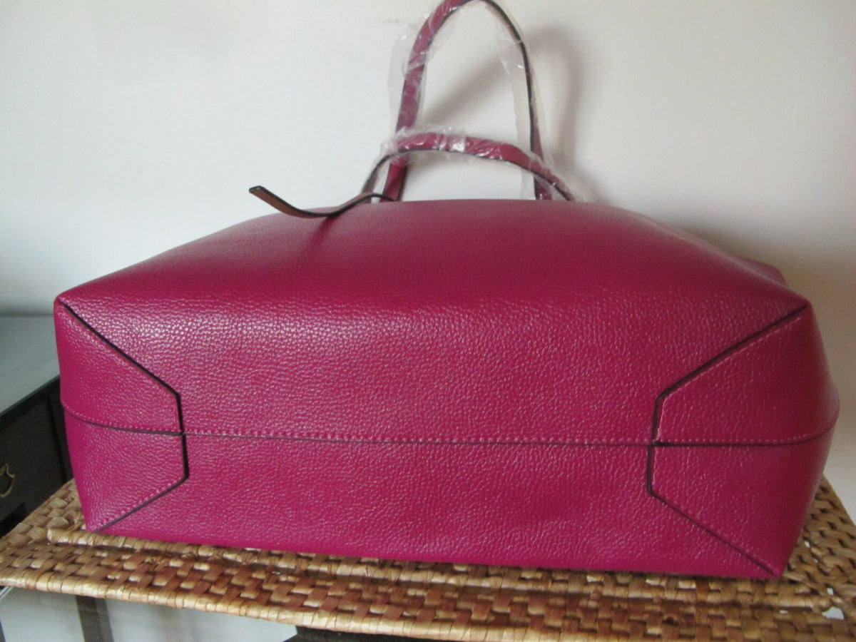 Tote Shoulder Large Reversible Handbag Purse Pink/Gold