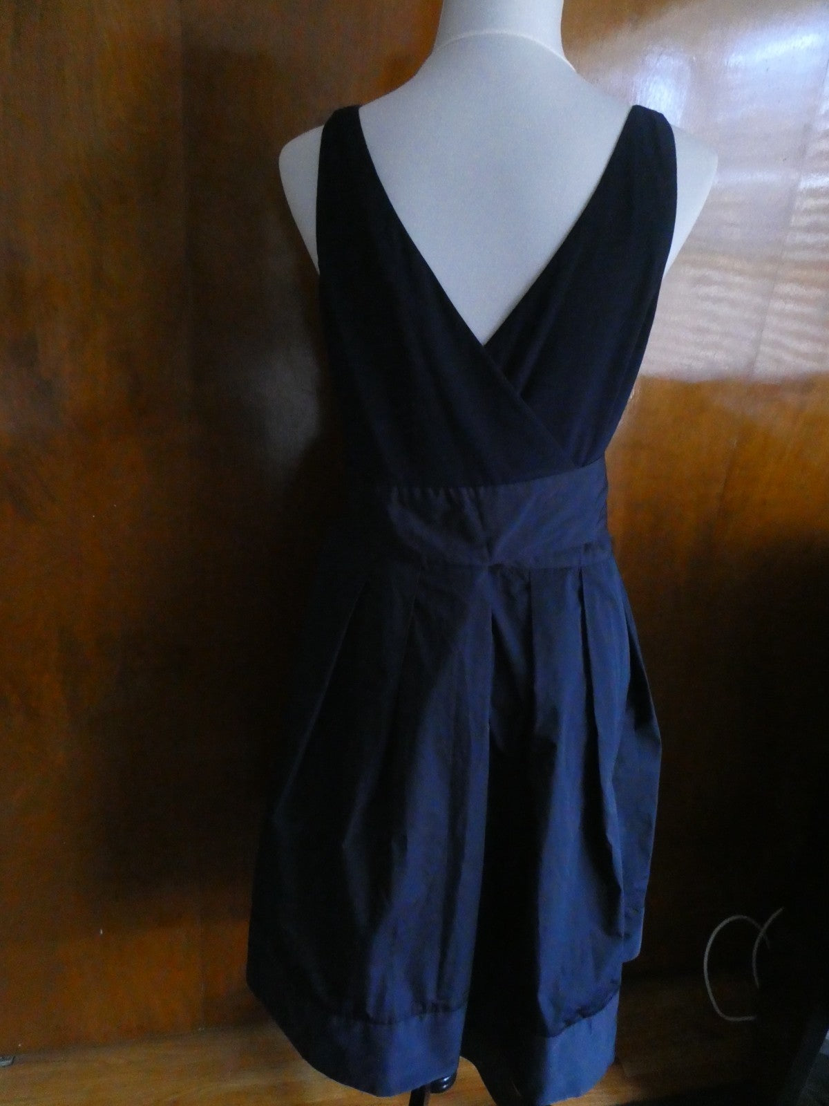 Lauren Ralph Lauren women’s navy pleated skirt detailed dress size 12 NEW