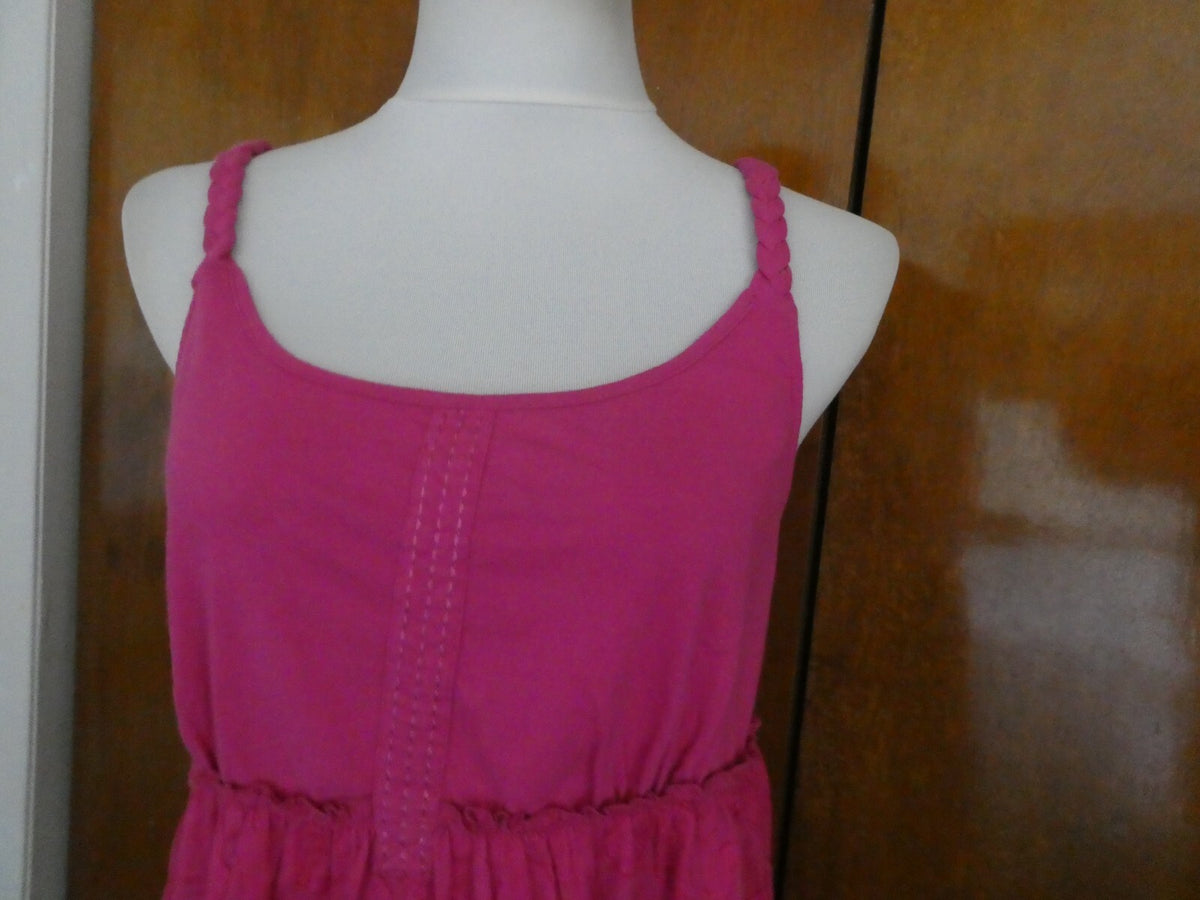 Tommy Hilfiger women's pink soft cotton detailed top size large