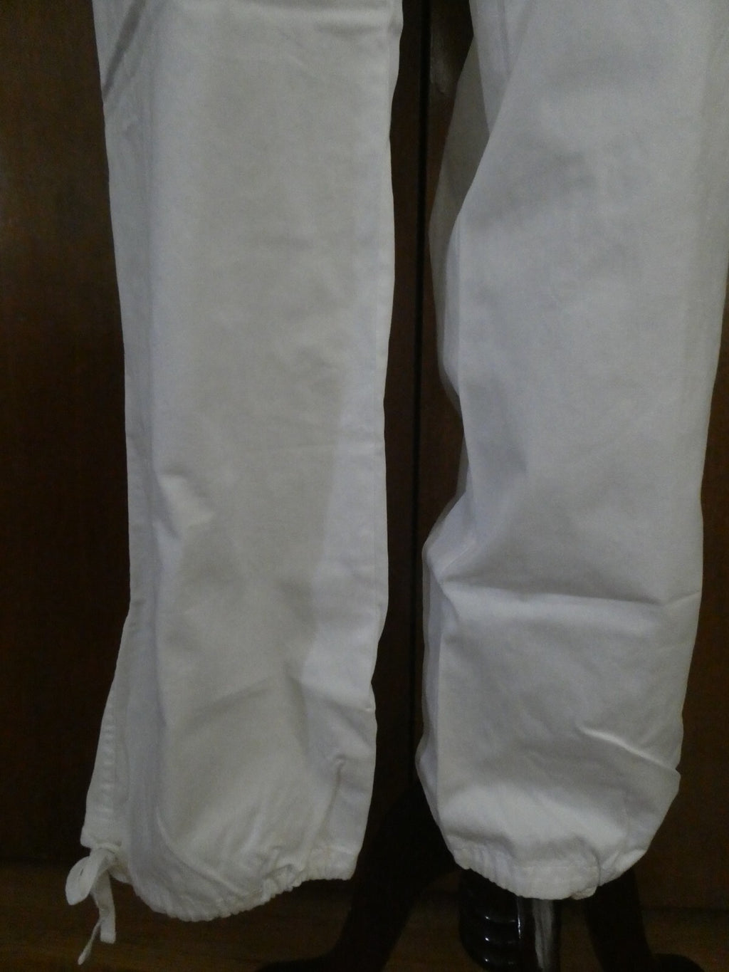 Saks Fifth Avenue Theads women's white cotton detailed pants size 14
