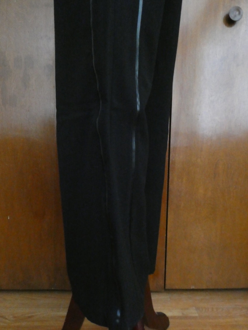 Gloria Vanderbilt women's black dress pants decorated with leather 14 (fits 12)