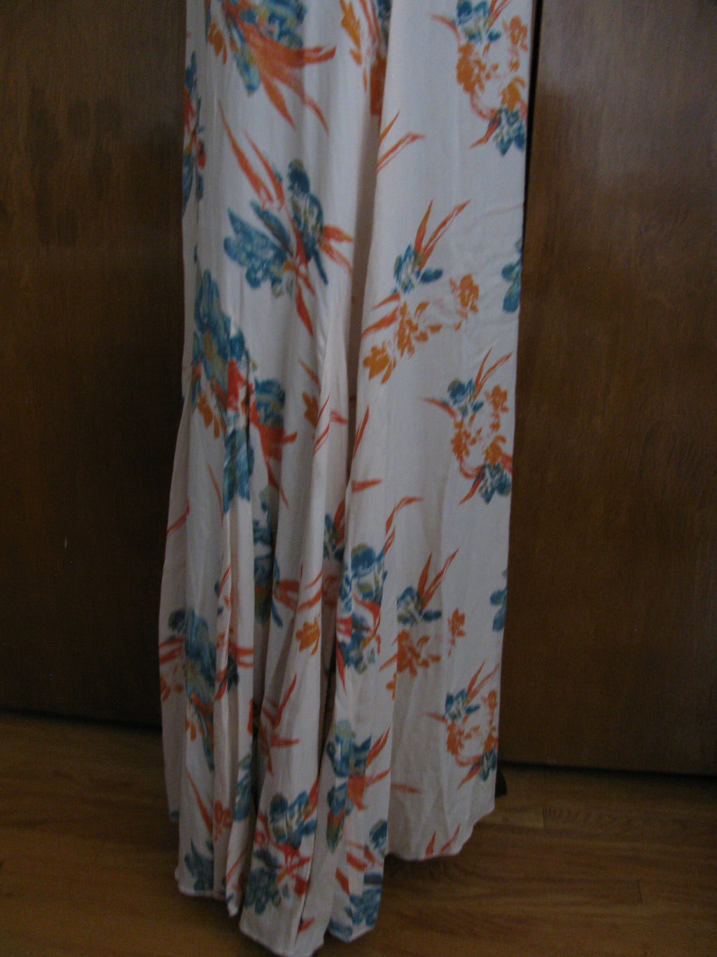 Free people womens combo flared silhouette lightweight soft rayon New dress 