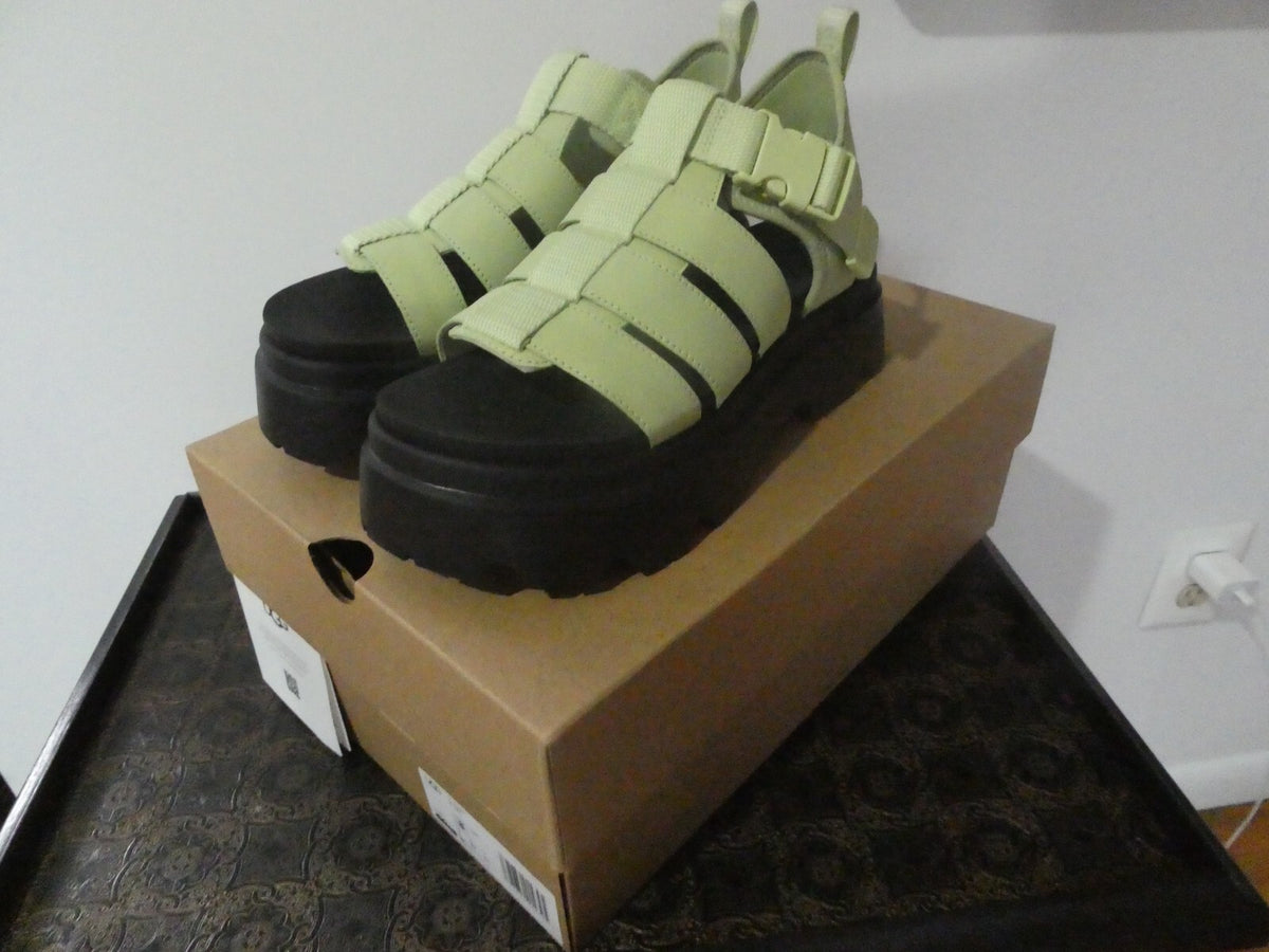 UGG Cora Women’s Caterpillar Green Platform Sandal Size US 8/UK 6/EU/ 39