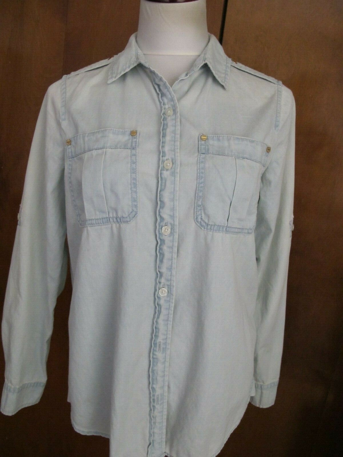 Michael Kors women’s jeans shirt size small faded