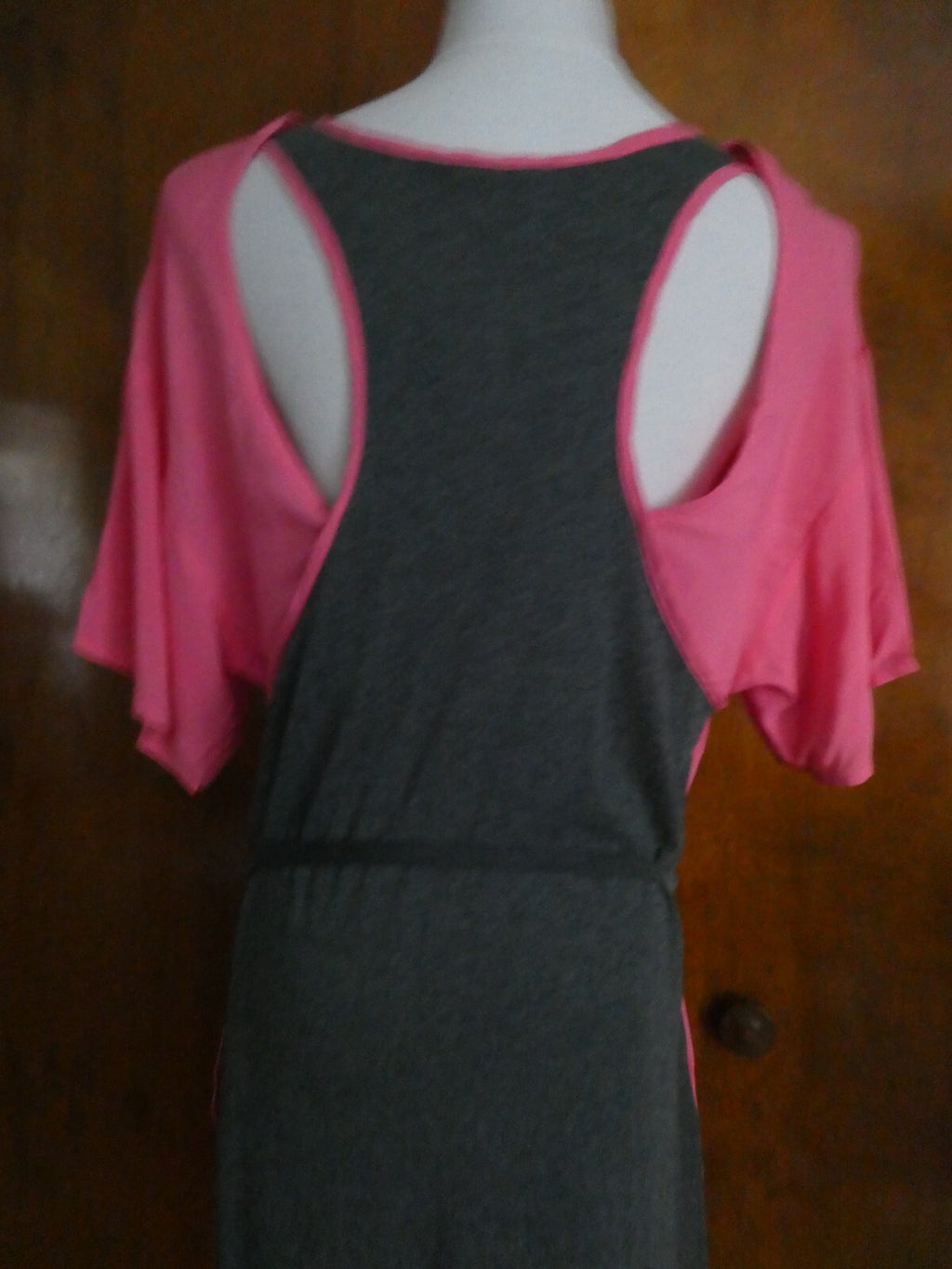 Ella Moss women’s pink/gray stylish soft cotton/modal long top size Medium